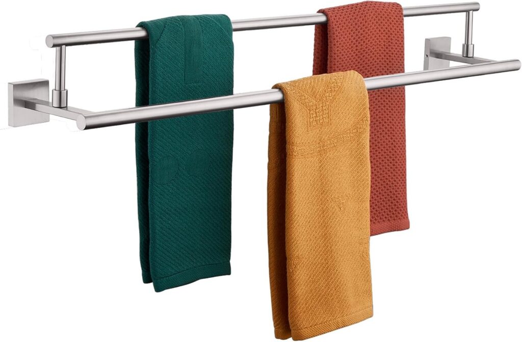 SUS304 Double Towel Bar, Brushed Nickel, 36 Inch