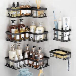 Adhesive Corner Shower Organizer Set, 5-Piece